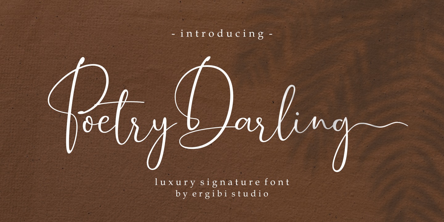 Poetry Darling Italic Font preview